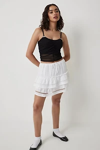 Camisole filet à boucles