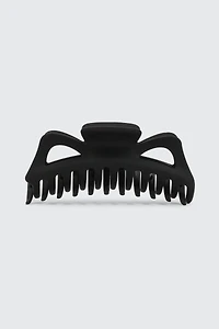 Ardene Large Hair Claw in Black | Eco-Conscious