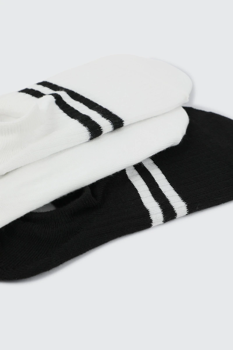3 paires de mini-socquettes à rayures