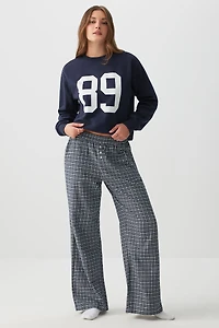 Chandail détente en molleton graphique