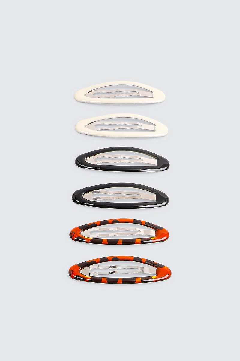 Ardene 6-Pack Oval Hair Clips