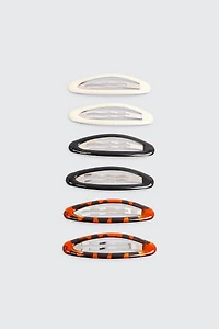 Ardene 6-Pack Oval Hair Clips