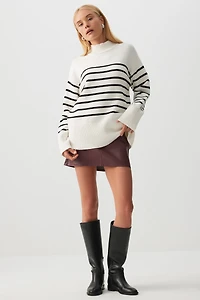 Chandail à col montant ray