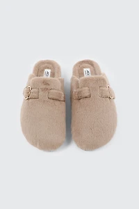 Sabots en fausse fourrure