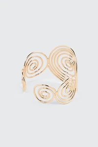 Bracelet manchette à tourbillons