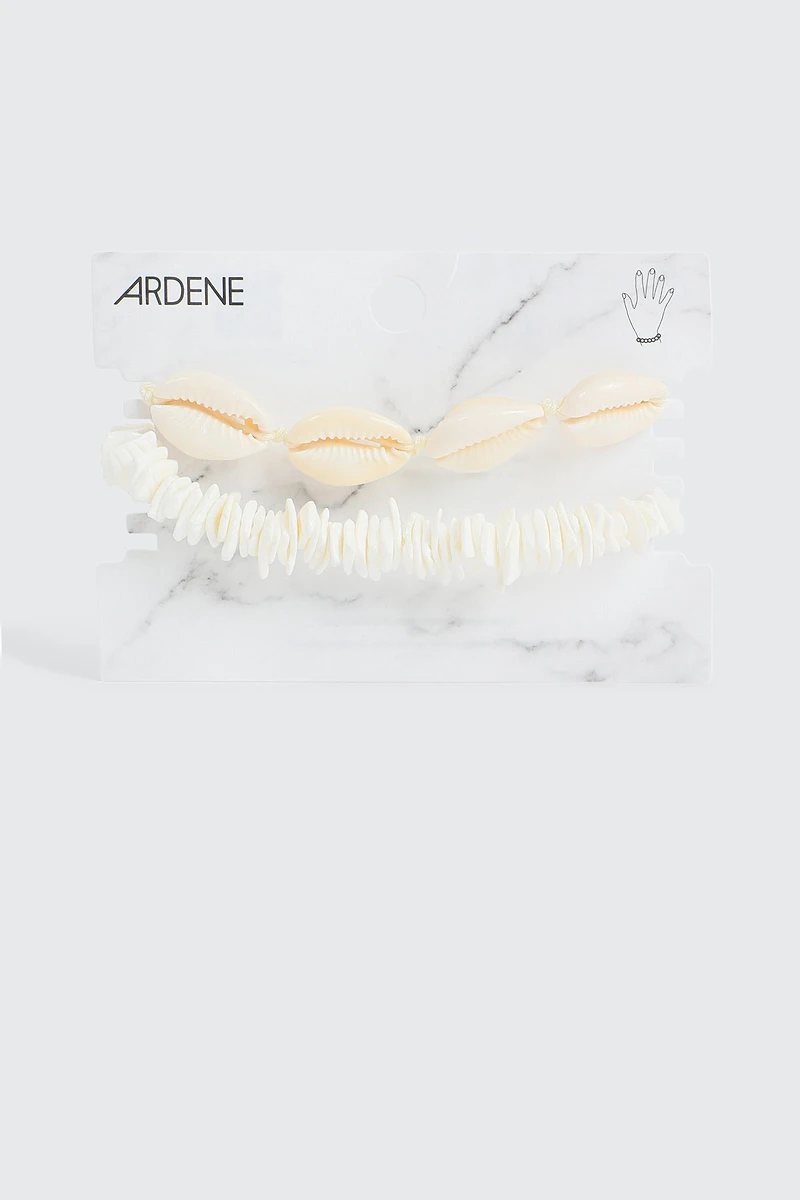 Duo de bracelets en coquillage