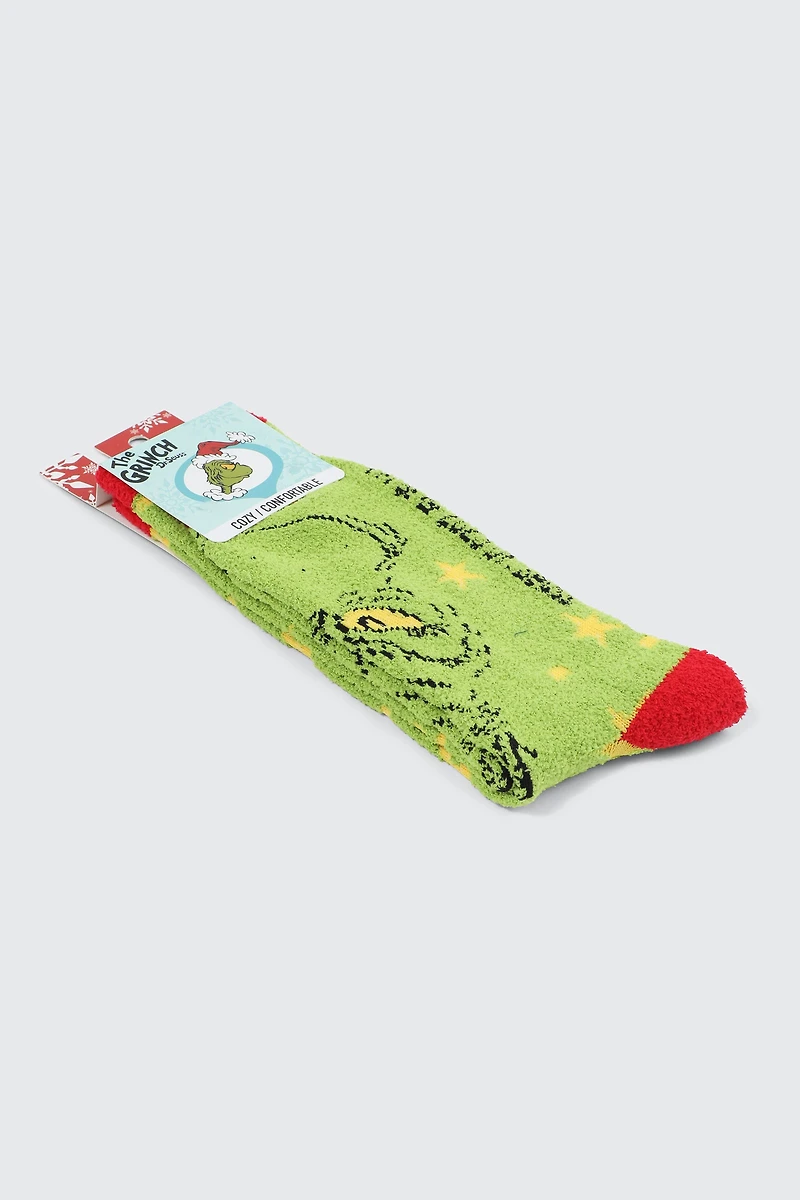 Chaussettes pelucheuses Le Grincheux