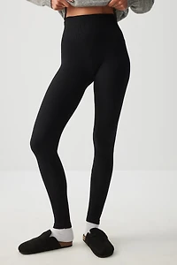 Legging côtelé sans coutures