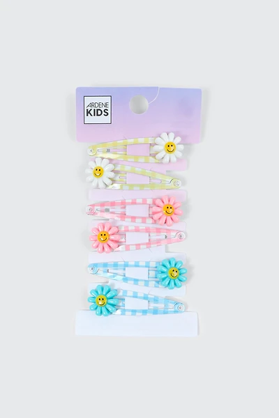 Lot de 6 pinces à cheveux à marguerites