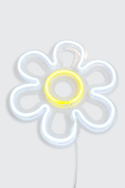Ardene Daisy LED Neon Sign in White