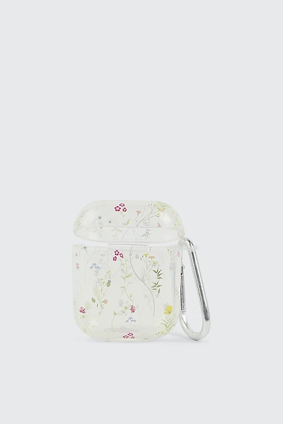 Ardene Floral Print Clear AirPods Case