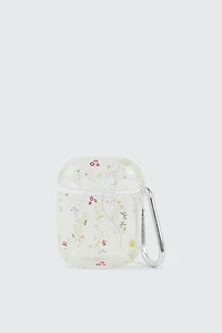 Ardene Floral Print Clear AirPods Case