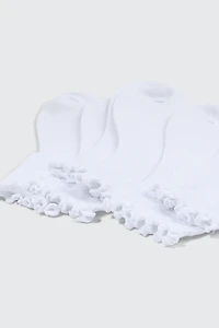 3 paires de chaussettes courtes à frisons