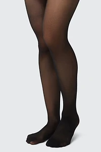 Ardene Sheer Tights in Black | Size Small | Nylon/Spandex