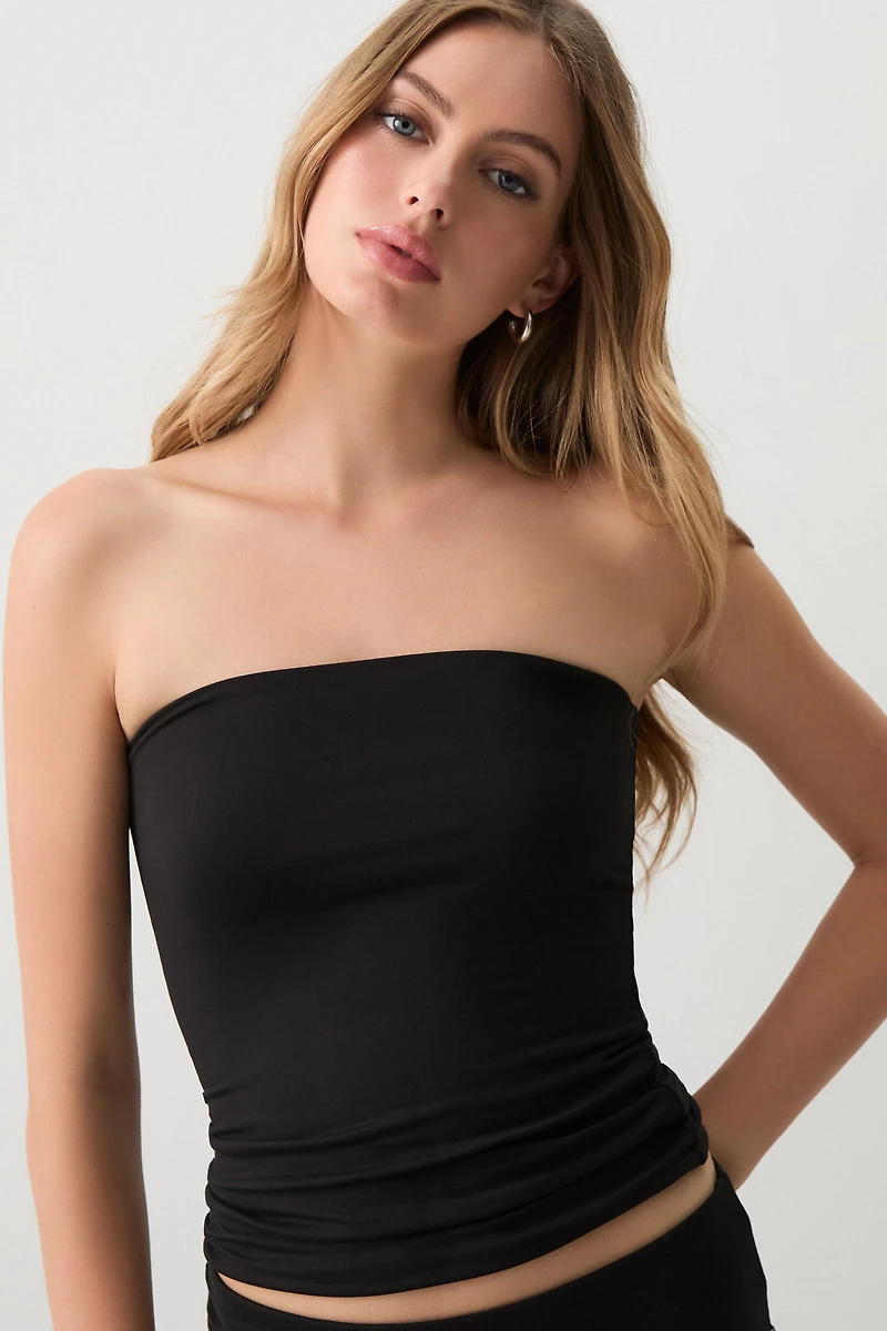 Ardene Basic Double Layer Tube Top in | Size XL | Polyester/Elastane