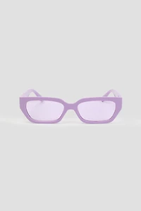 Ardene Rectangular Cat Eye Sunglasses in Lilac