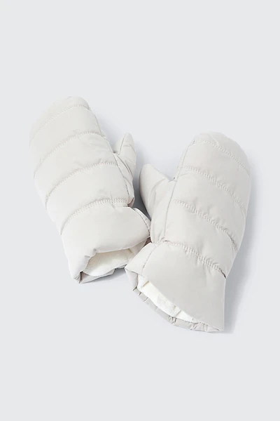Ardene The Puff Mittens in Birch | Polyester