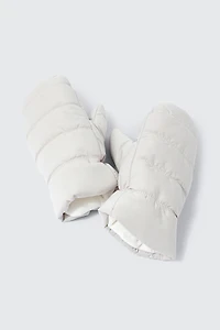 Ardene The Puff Mittens in Birch | Polyester