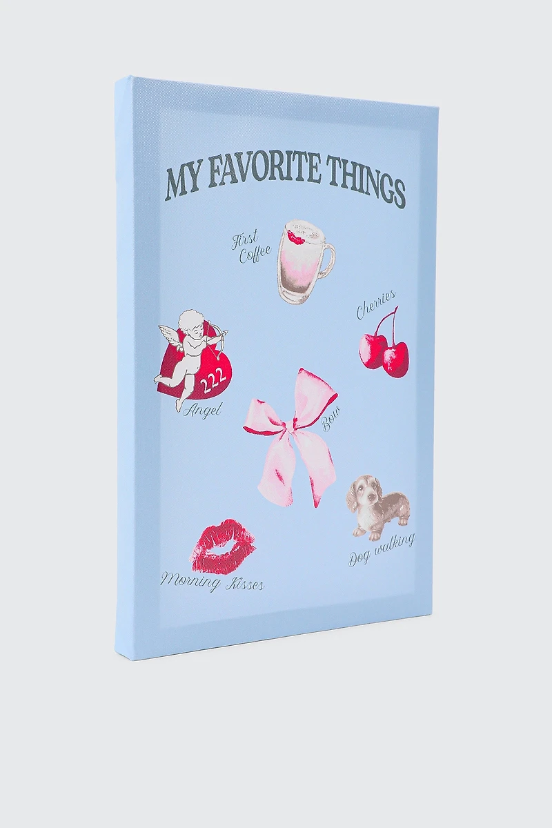 Ardene My Favorite Things Wall Art