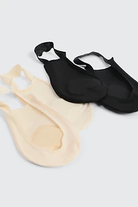 2 paires de mini-socquettes à bride arrière