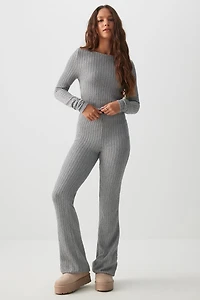 Haut à manche longues en tricot torsadé