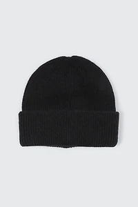 Ardene Man Black Rib Beanie For Men | Polyester