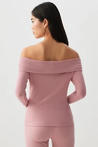 Haut à épaules dénudées très extensible