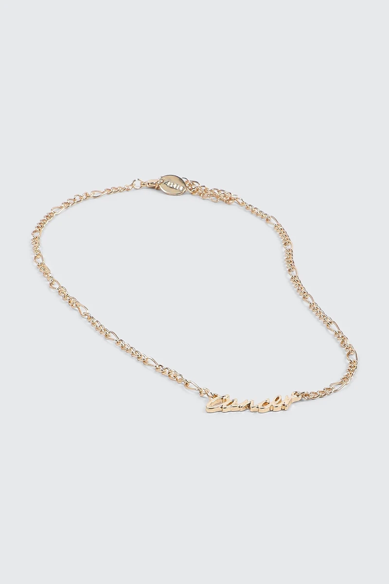 Collier signe du zodiaque Cancer