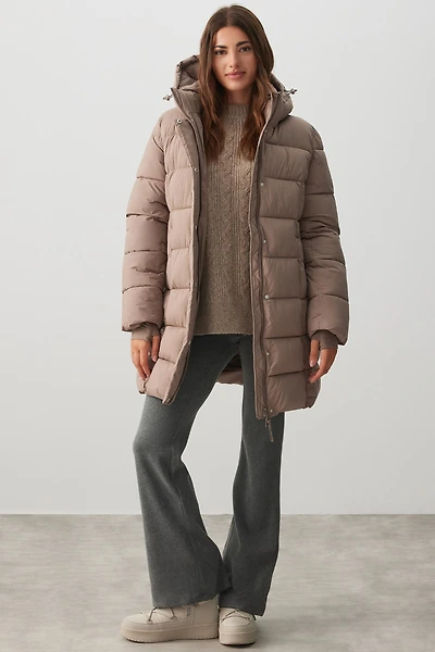 Ardene The Maxi Puff in Chai Latte | Size | Polyester
