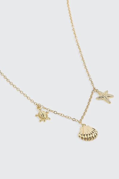 Collier acier inoxydable à breloques