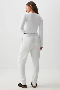 Pantalon de jogging doublé en sherpa