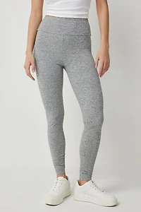 Legging à bordures festonées