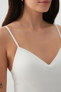 Justaucorps côtelé sans coutures à bonnets moulés