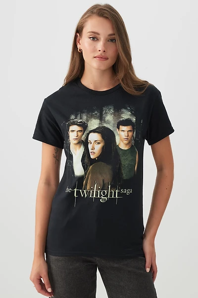Ardene Oversized The Twilight Saga T-Shirt in Black | Size | 100% Cotton