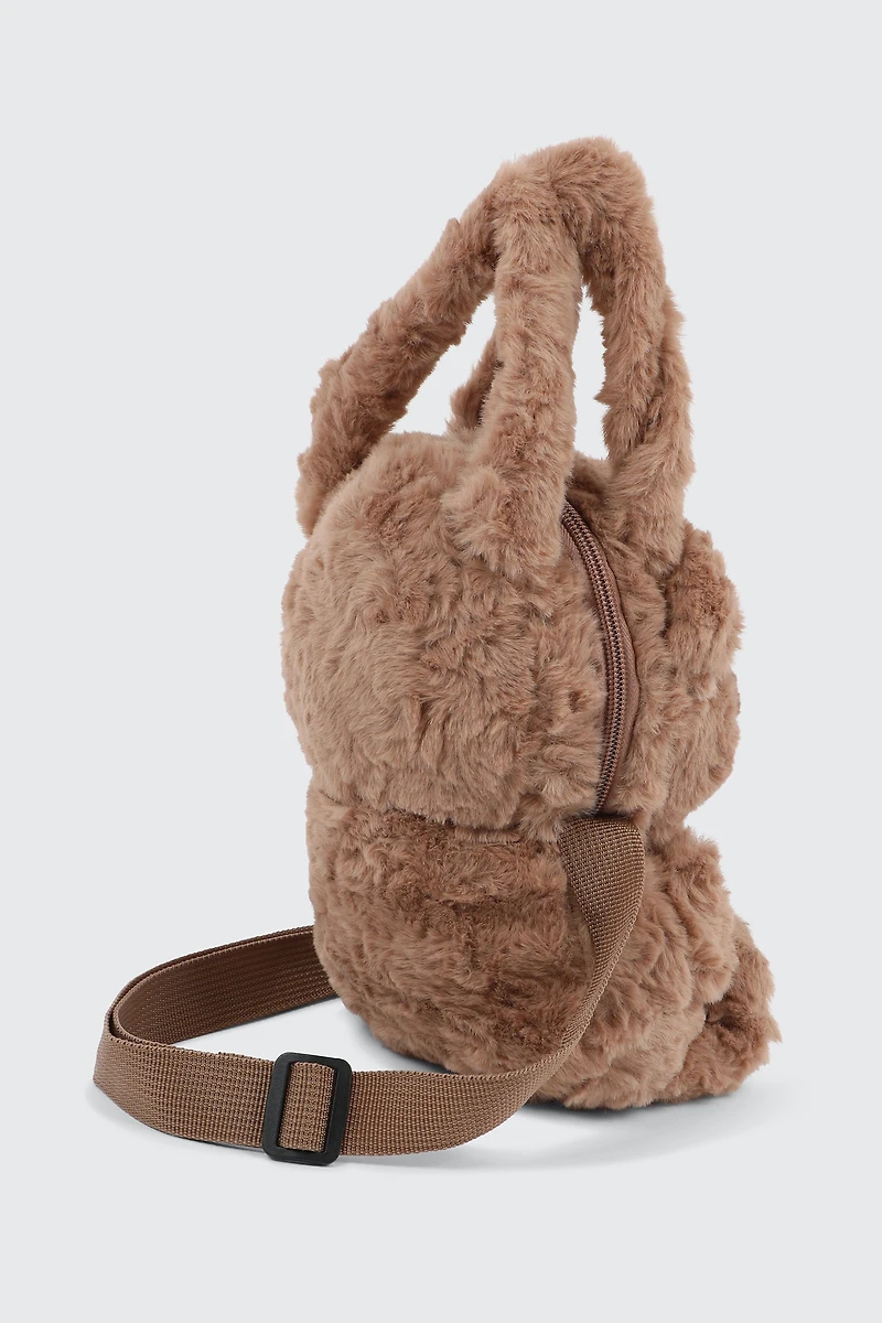 Sac bandoulière animal en peluche