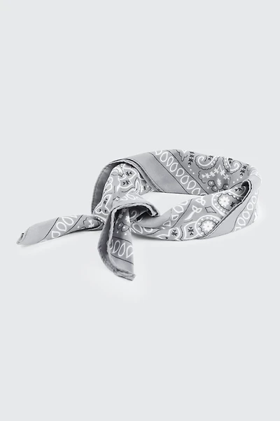 Ardene Paisley Bandana in Grey | Polyester