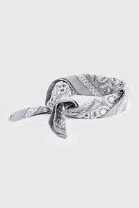 Ardene Paisley Bandana in Grey | Polyester