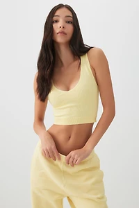 Camisole courte à col V sans coutures