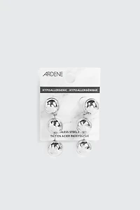 Boucles d'oreilles pendantes à 3 boules