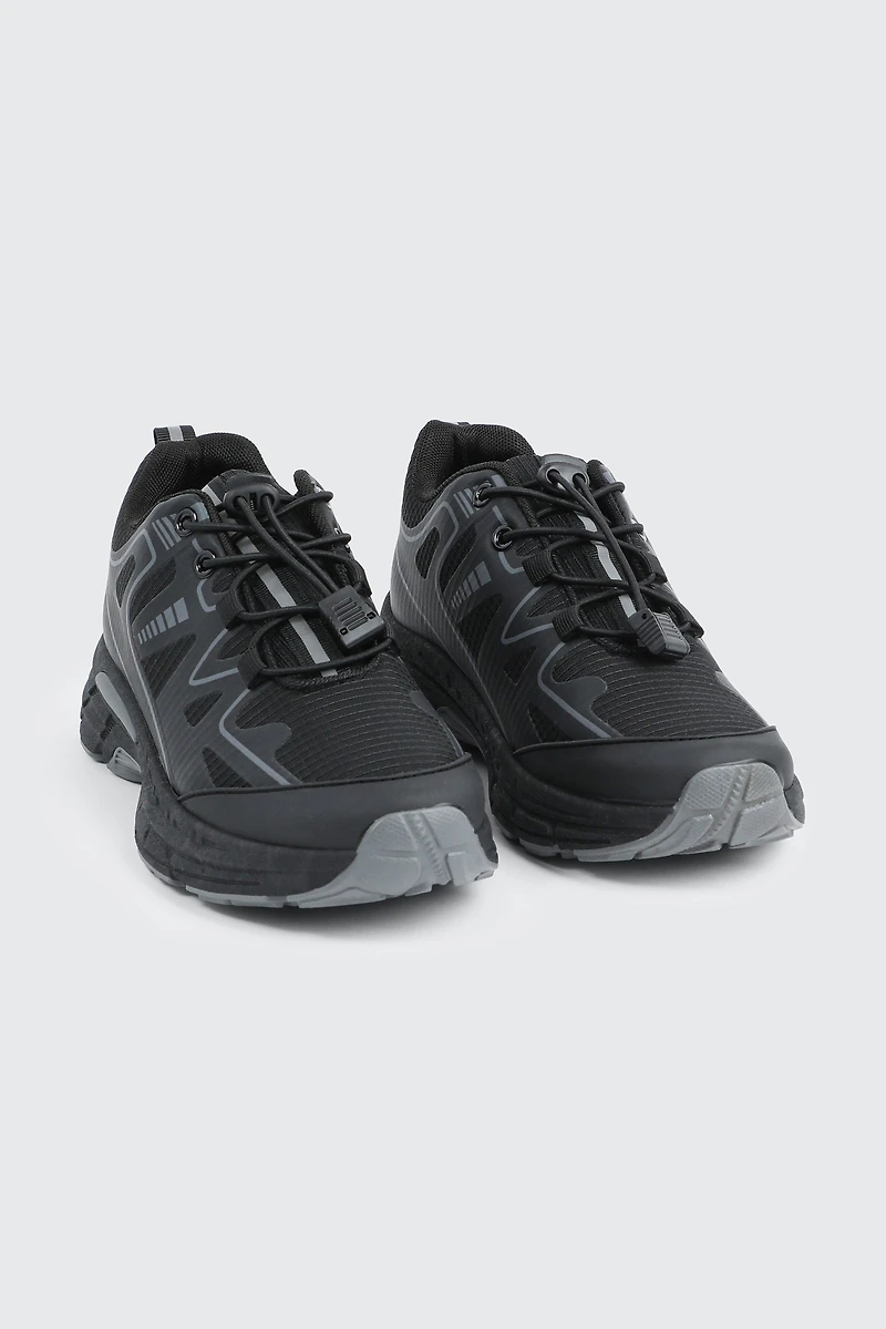 Espadrilles de course à lacets élastiques