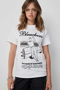 Ardene Bleachers T-Shirt in White | Size Large | 100% Cotton
