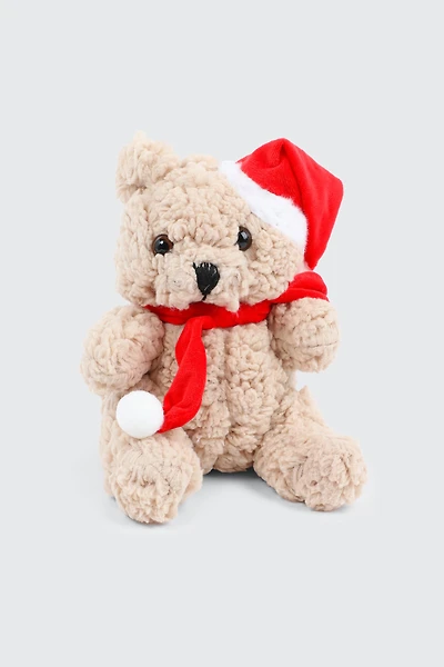 Ardene Holiday Teddy Bear in Beige