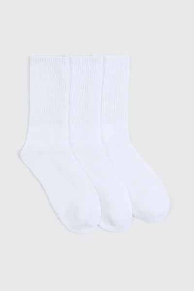 3 paires de chaussettes côtelées