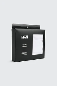 Lot de 2 camisoles côtelées