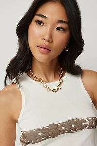 Camisole pointelle imprimée