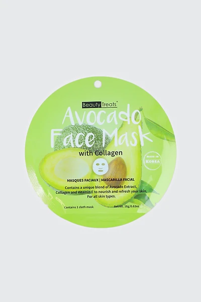 Ardene Avocado Face Mask in Light Green
