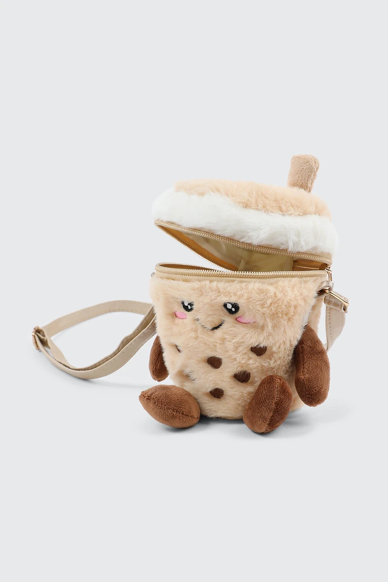 Sac bandoulière mini en peluche