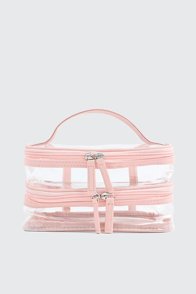 Trousse à maquillage double compartiment