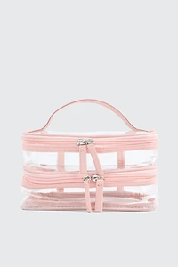 Trousse à maquillage double compartiment