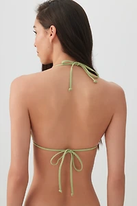 Haut de maillot triangle à détail breloque